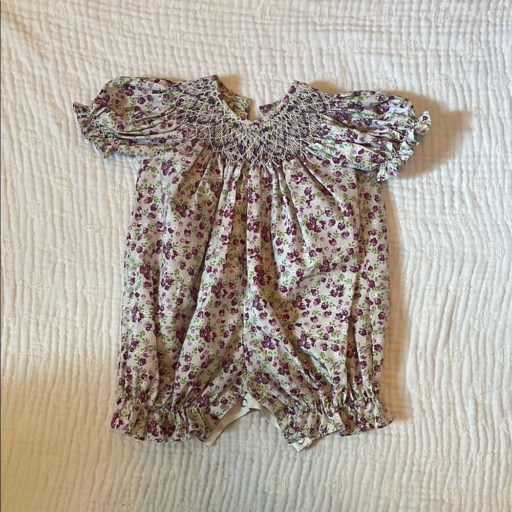 Floral Kids One Piece Romper